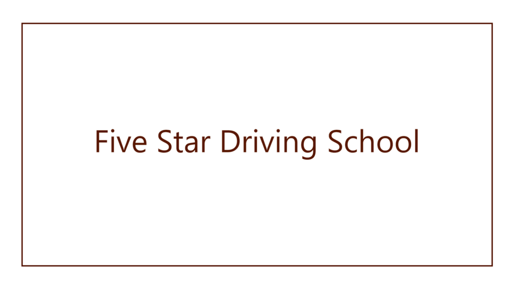 five-star-driving-school-logo