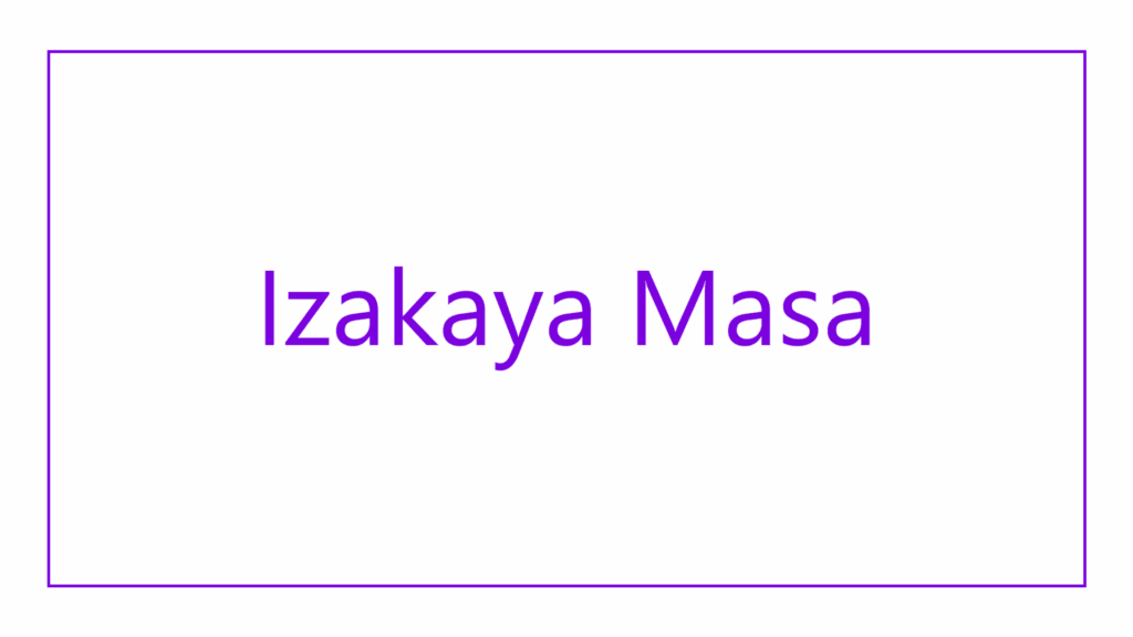 izakaya-masa